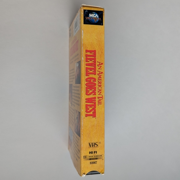 An American Tail Fievel Goes West 1991 VHS Steven Spielberg Amblin Entertainment - Picture 5 of 8